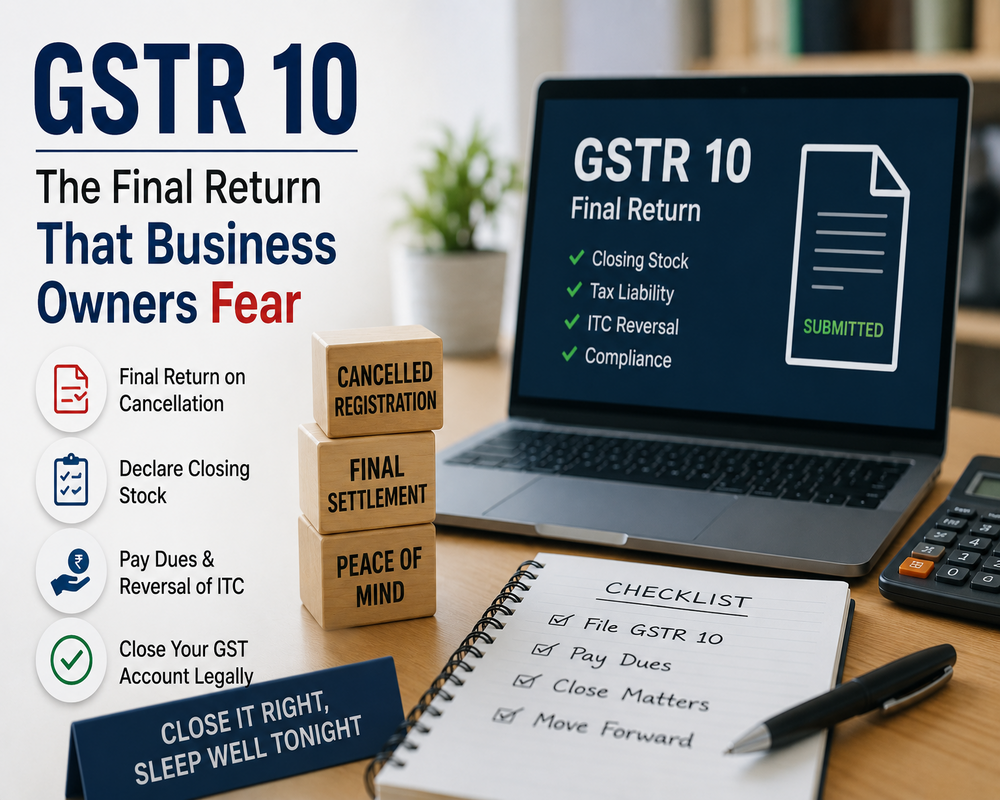 GSTR 10 – The Final Return That Business Owners Fear